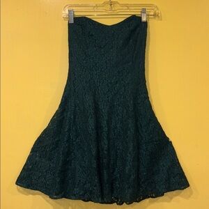 Maurices Deep Green Lace Dress